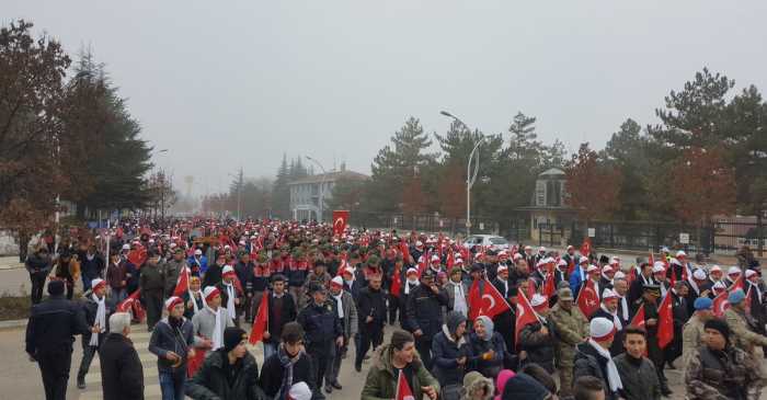 ÇORUM GENÇLİĞİ ŞEHİTLERİNİ UNUTMADI