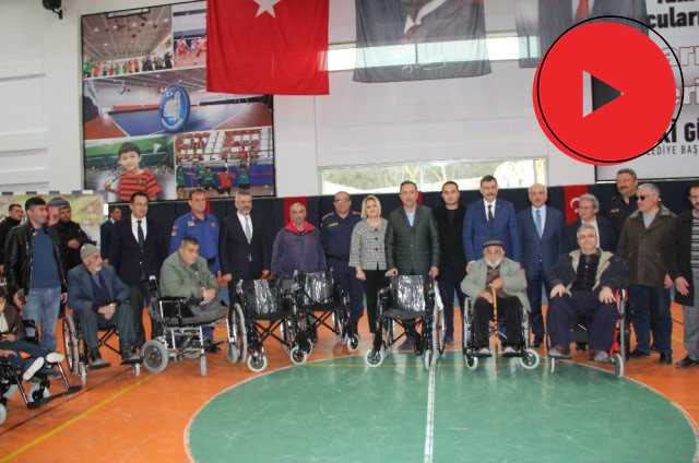 Çorum İl Jandarmadan 6 engelliye tekerlekli sandalye