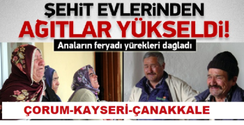 Çorum'lu Şehit'in evinde ağıtlar yükseliyor