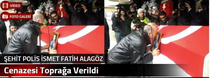Çorum'lu Şehit polis Alagöz'ün cenazesi toprağa verildi