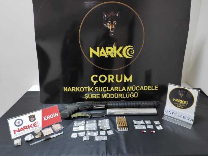 Çorum Narkotik ekipleri suçlulara göz açtırmıyor