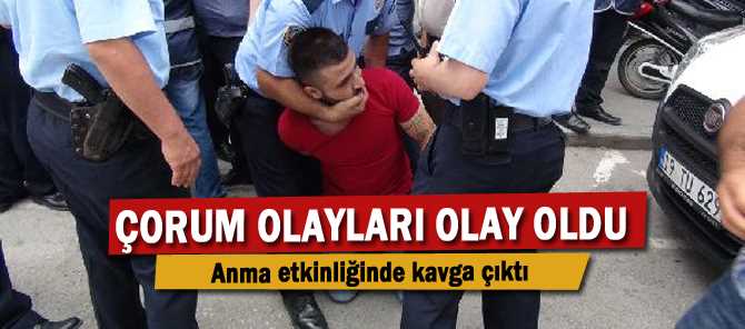 Çorum olaylarında hayatın kaybedenler anıldı