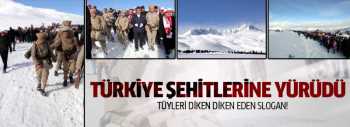 ÇORUM SARIKAMIŞ'TAKİ  ŞEHİTLERİNE YÜRÜDÜ