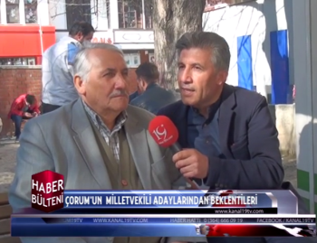 ÇORUM SEÇİM KRİTİK HABER RÖPORTAJ