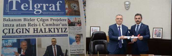 Çorum Telgrafın Manşetine Maliye Bakanından Cevap Geldi