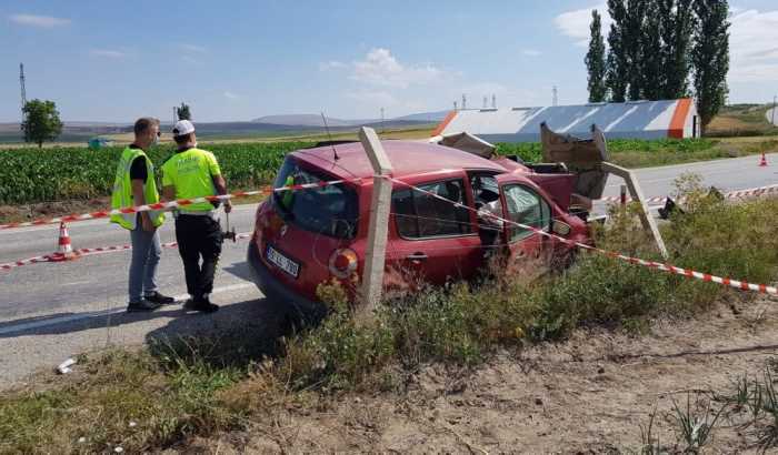 Çorum'un Alaca İlçesinde feci Kaza 1 Ölü 1 yaralı