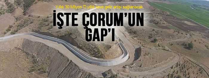 Çorum’un en büyük sulama projesi