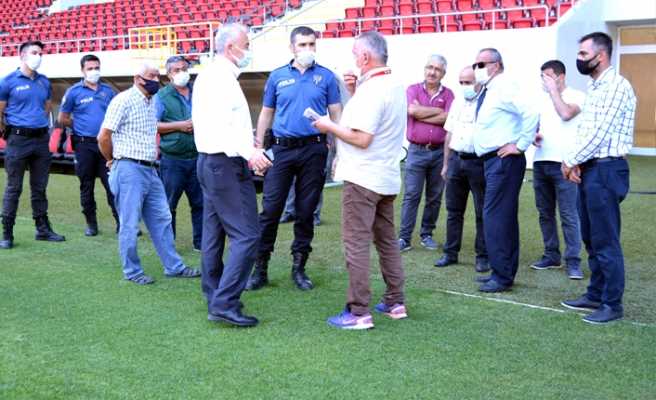 Çorum Yeni Şehir Stadyumu teftişten geçti