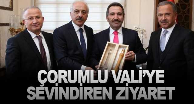 Çorumlu Valiyi sevindiren ziyaret
