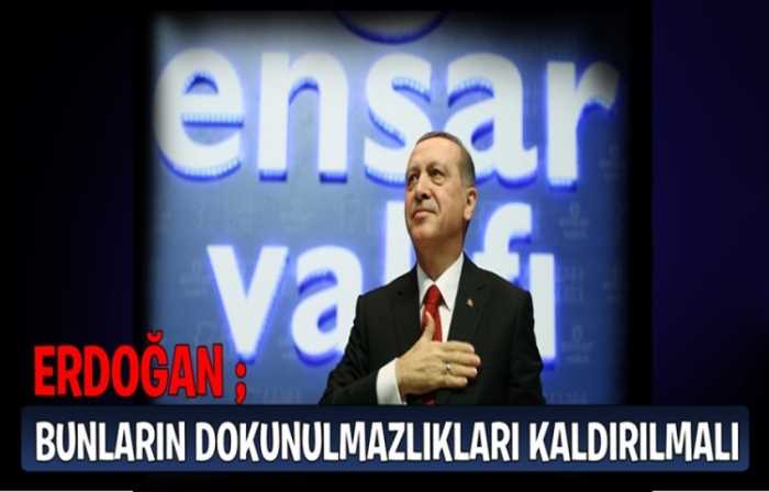 Cumhurbaşkanı Erdoğan "Meclis'teki siyasetçi görünümlü terör örgütü yandaşlarının dokunulmazlıkları kaldırılmalı" dedi