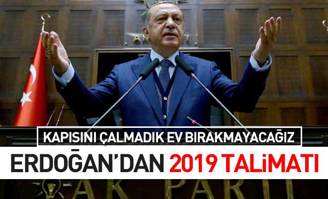 CUMHURBAŞKANI ERDOĞAN’DAN AK PARTİ TEŞKİLATINA 2019 TALİMATI