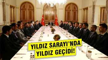Cumhurbaşkanı Erdoğan futbolun kaptanlarını kabul etti