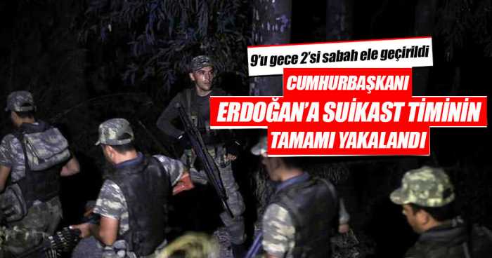 Cumhurbaşkanı Erdoğan'ınn Marmaris ilçesinde konakladığı otele saldırı düzenleyen darbeci askerlerden 11'u daha Ula ilçesine bağlı Şirinköy Mahallesi'nde yakalandı