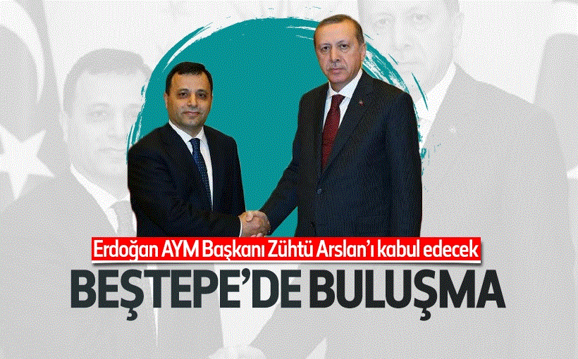 Cumhurbaşkanı Recep Tayyip Erdoğan, Cumhurbaşkanlığı Külliyesi'nde, Anayasa Mahkemesi Başkanı Zühtü Arslan'ı kabul edecek