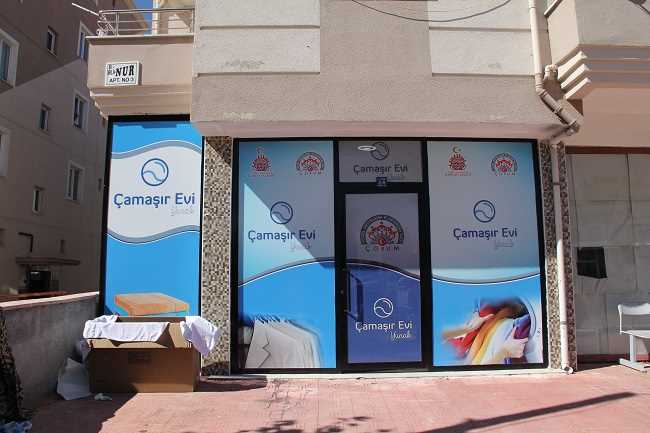 Dar Gelirli Aileler için Çamaşırhane kuruldu