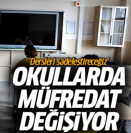 Derslerin tamamında sadeleşme olacak