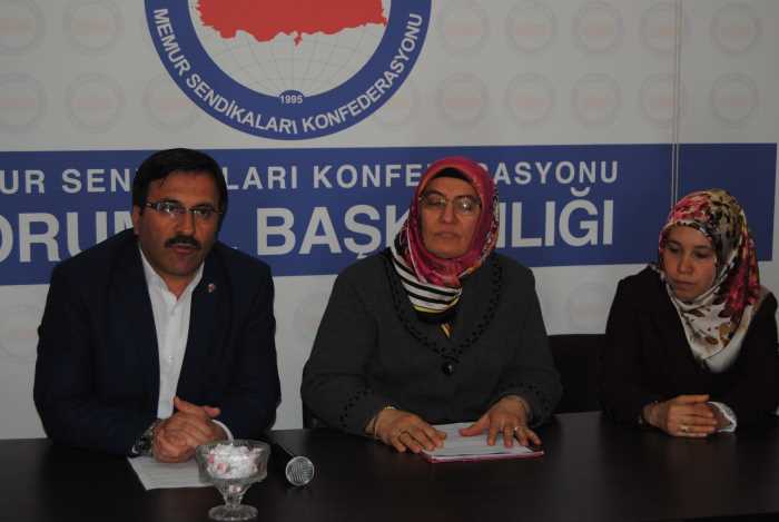 DİYANET-SEN ÇORUM ŞUBESİ HANIMLAR KOMİSYONU BASIN AÇIKLAMASI