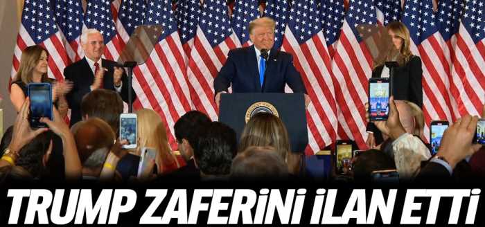 Donald Trump, seçim zaferini ilan etti