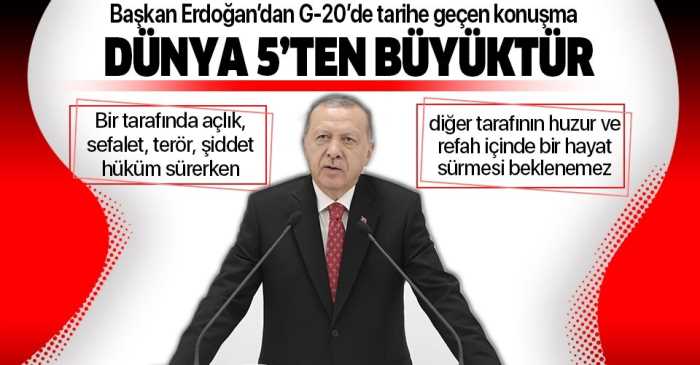 Dünya 5'ten büyüktür