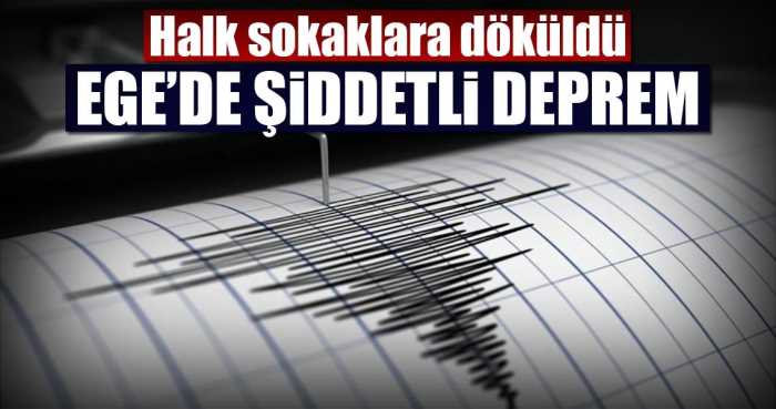 Ege denizinde  6.3'lük deprem