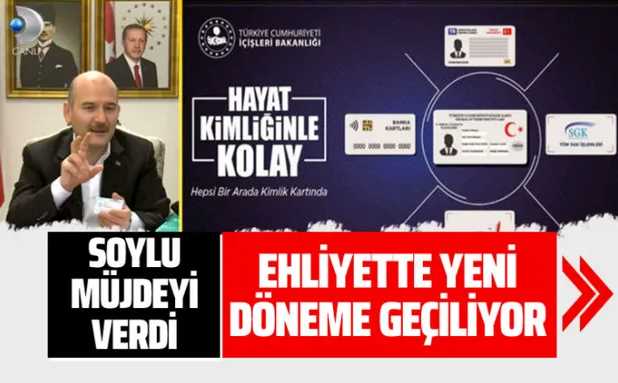 Ehliyeti, kimlikteki çipe yükleyeceğiz