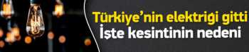 Elektrik kesintisinin nedeni belli oldu