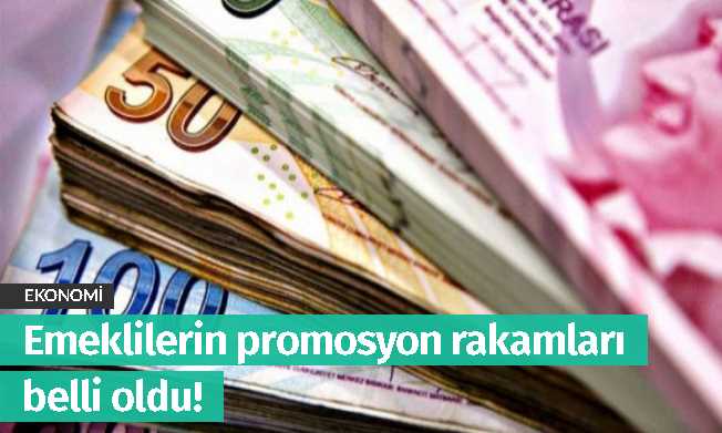 Emeklilerin promosyon rakamları belli oldu!