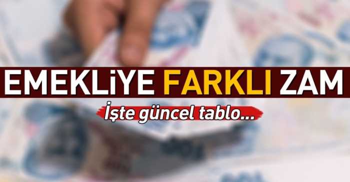 Emekliye farklı zam yolda