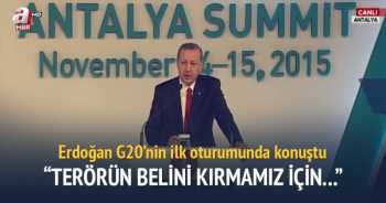 Erdoğan'dan G20'de  önemli açıklamalar