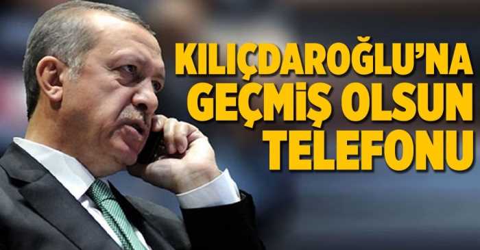 Erdoğan'dan Kılıçdaroğlu'na Geçmiş olsun  telefonu