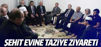 Erdoğan'dan şehit evine ziyaret