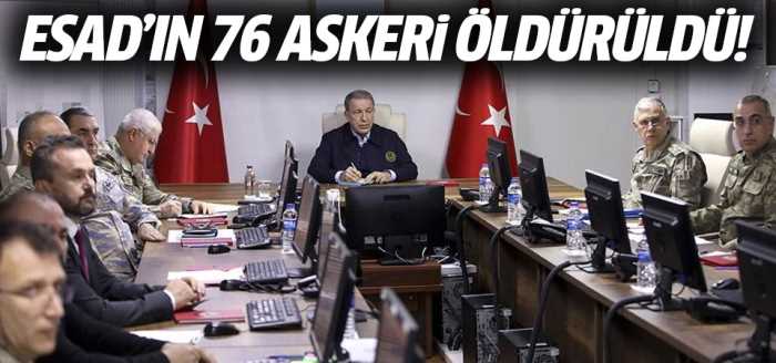 Esad'ın 76 askeri öldürüldü