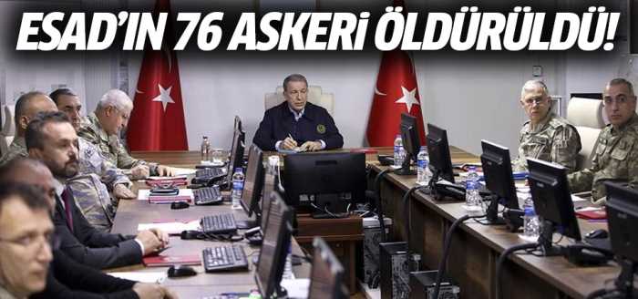 Esad'ın 76 askeri öldürüldü