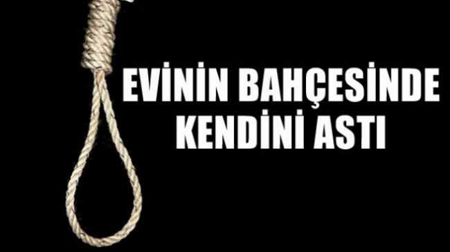 Evinin Bahçesinde kendini astı