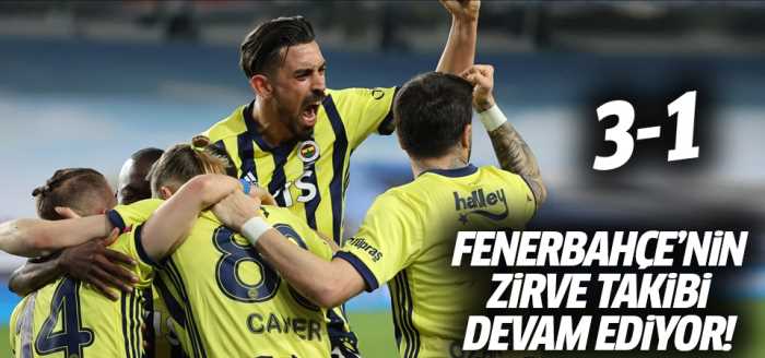 Fenerbahçe'nin zirve takibi devam ediyor! 3-1