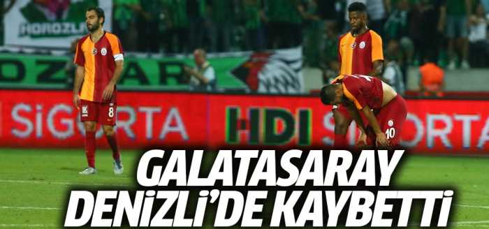 Galatasaray, Denizli'de 2-0 kaybetti