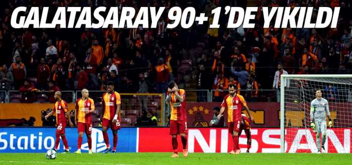 Galatasaray 90+1'de yıkıldı!
