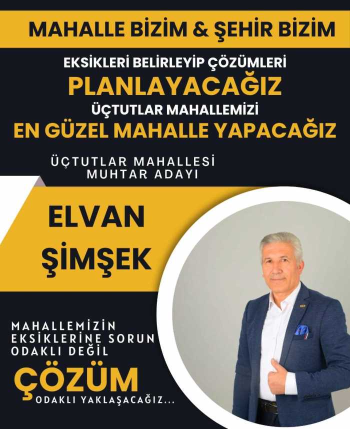 Gazeteci ısrar üzerine mahallesine muhtar adayı oldu!