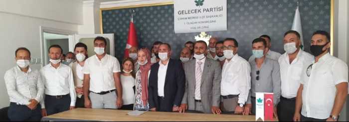 Gelecek Partisi Çorum Merkez İlçe Teşkilatı 1. Olağan Kongresi yapıldı