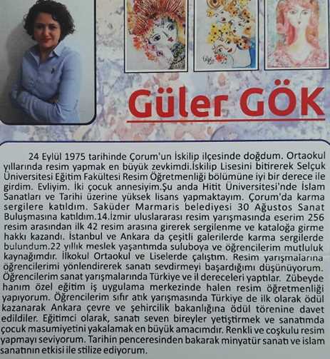 Güler Gök'ün Resim Sergisine ziyaretçi akını sürüyor 