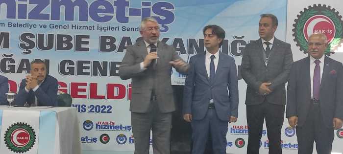 Hak-İş - Hizmet -İş Çorum şubesinin 2.Olağan Kongersi yapıldı