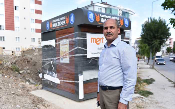Halk ekmek büfeleri yerlerine monte edilmeye başlandı