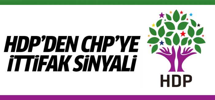 HDP Yerel Seçimlerde CHP'ye ittifak yapalım dedi
