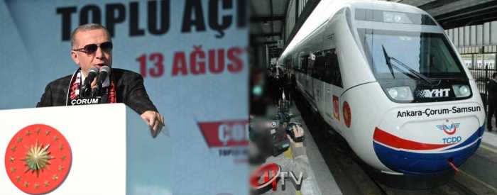 Hızlı Tren'de Çorum Yatırım Programında