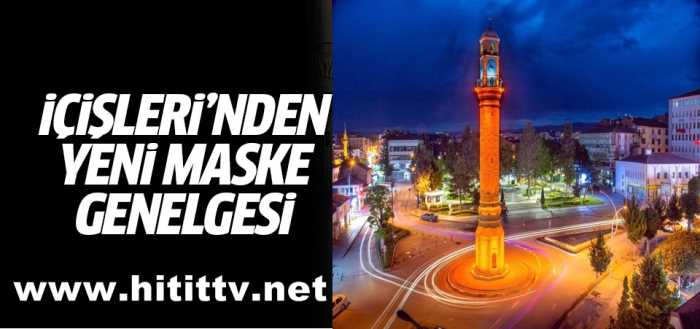 İçişleri Bakanlığı'ndan maske genelgesi