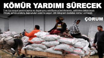 İhtiyaç sahiplerine kömür yardımı devam edecek