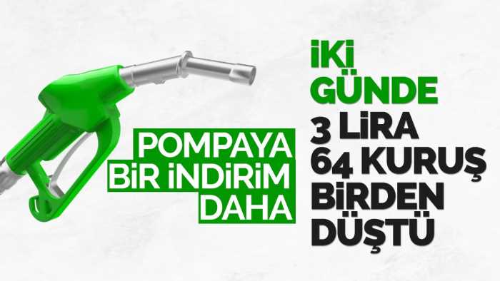 İki günde Motorine 3.34 kuruş indirim