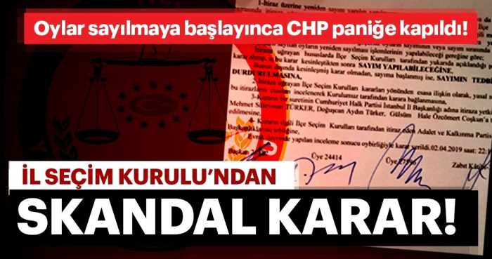 İl Seçim Kurulu CHP'nin itirazıyla oy sayımını durdurdu