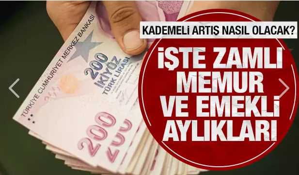 İşte 5 Temmuz'da tahmini zamlı memur ve emekli aylıkları