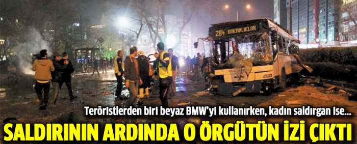 İşte O Bombalı araç beyaz renkli BMW ve Ankara'daki saldırıda PKK şüphesi